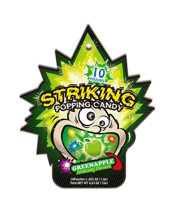 Kẹo Nổ Striking Hương Green Apple 15g