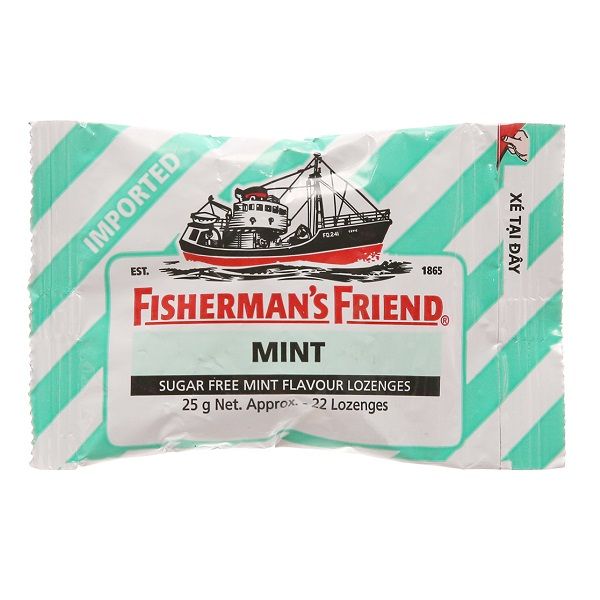Kẹo Cay Con Tàu Fisherman's Friend - Vị Bạc Hà (25g)
