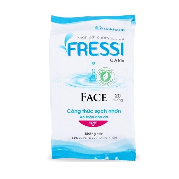 Khăn Ướt Fressi Care Face - Gói 20 Tờ