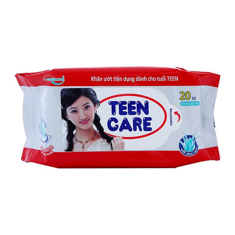 Khăn Ướt Teen Care 20+4 Tờ - Đỏ