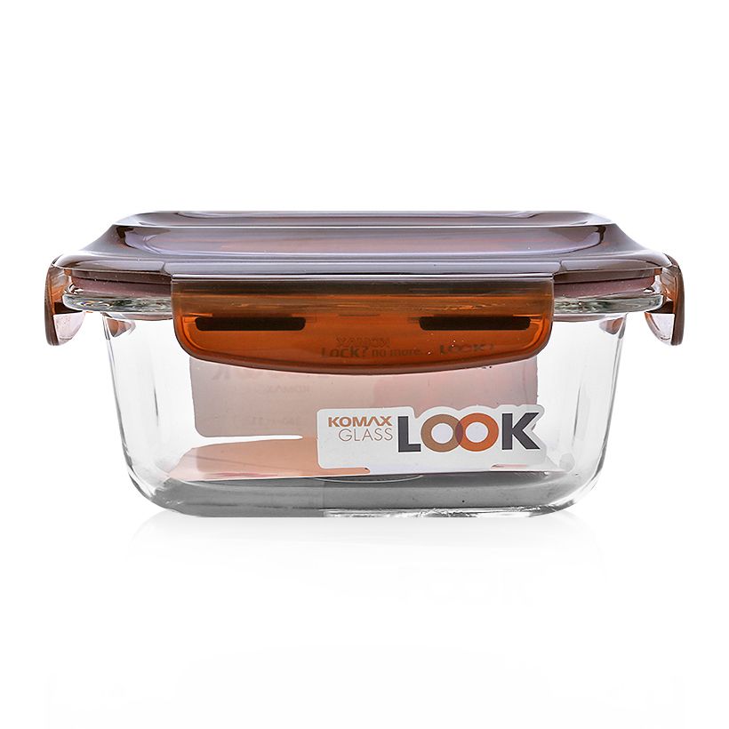 Hộp Thủy Tinh Chữ Nhật Chịu Lực Komax GlassLook 59074 - 340ml