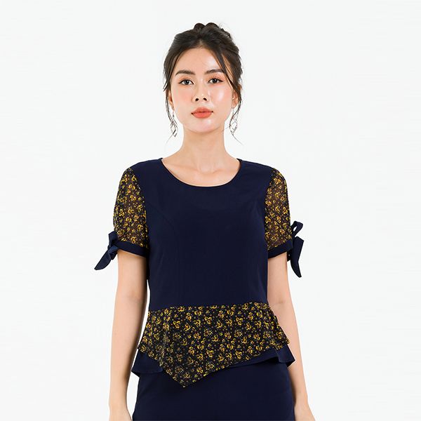Áo Peplum GBH010 Màu Xanh Than Lamer L61B20H040-S3200