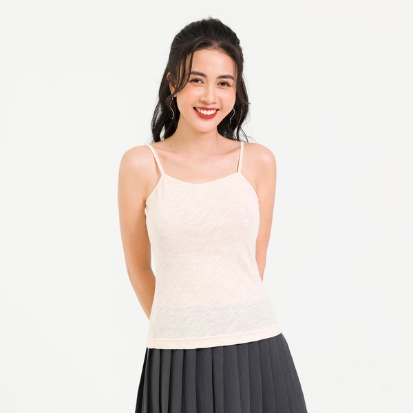 Áo Hai Dây Lamer Màu Be Hồng