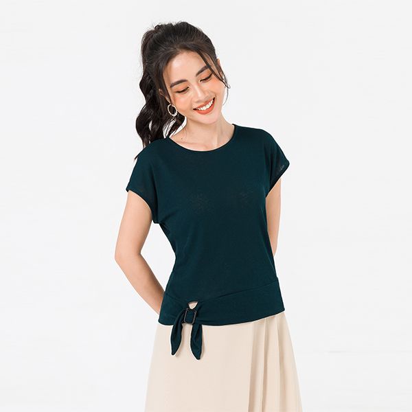 Áo Cotton Tay Liền Màu Xanh Lá Lamer L61R20H023-S4400