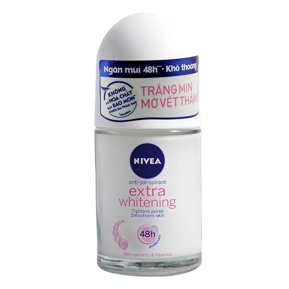 Lăn Khử Mùi Nivea Extra Whitening Trắng Mịn Mờ Vết Thâm 82864 25ml