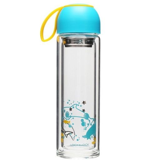 Bình nước thủy tinh L&L Nature 350ml-LLG654BLU
