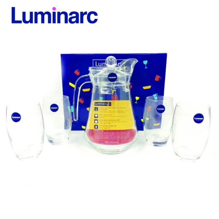BỘ BÌNH LY THỦY TINH LUMINARC ARC 5 MÓN