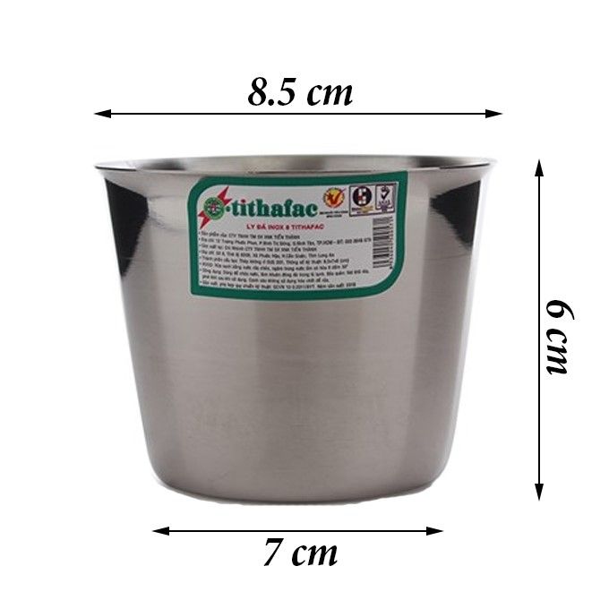 Ly Đá Inox 8 Tiến Thành