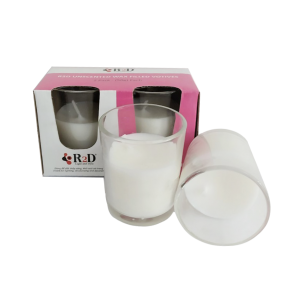Nến Ly Không Mùi Không Khói Trắng 11.5x5.5x6.5