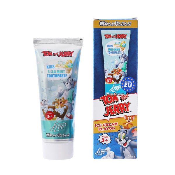 Kem Đánh Răng Dành Cho Trẻ Em Oral-Clean Tom&Jerry Kids Mild Mint 75ml