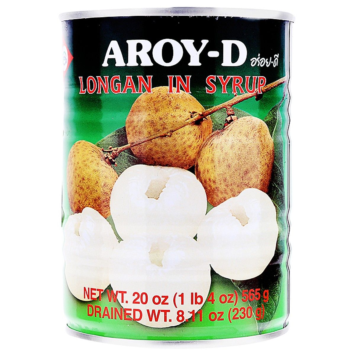 Trái Nhãn Ngâm Đường Đóng Hộp Aroy-D (565g)