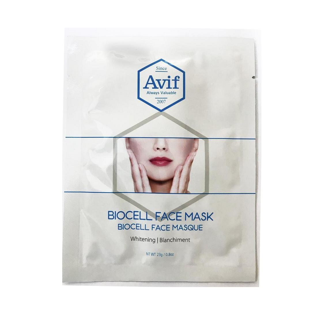 Mặt Nạ Avif Biocell Whitening Dưỡng Trắng Da 23g