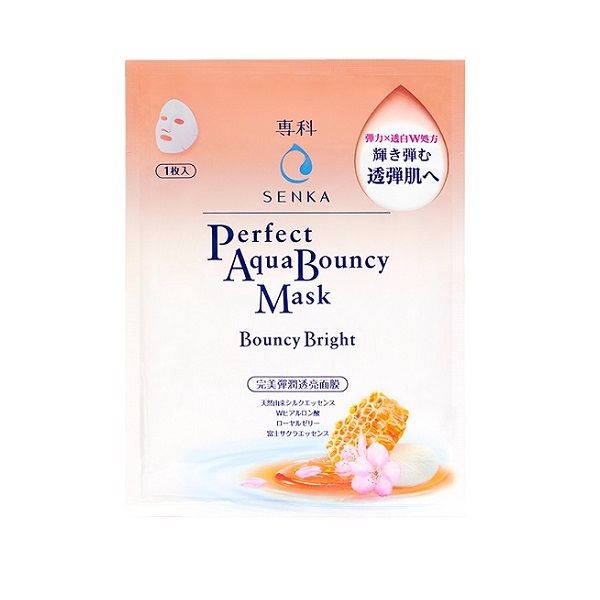 Mặt Nạ Dưỡng Da Đàn Hồi Và Sáng Mịn Senka Bouncy Bright 25ml