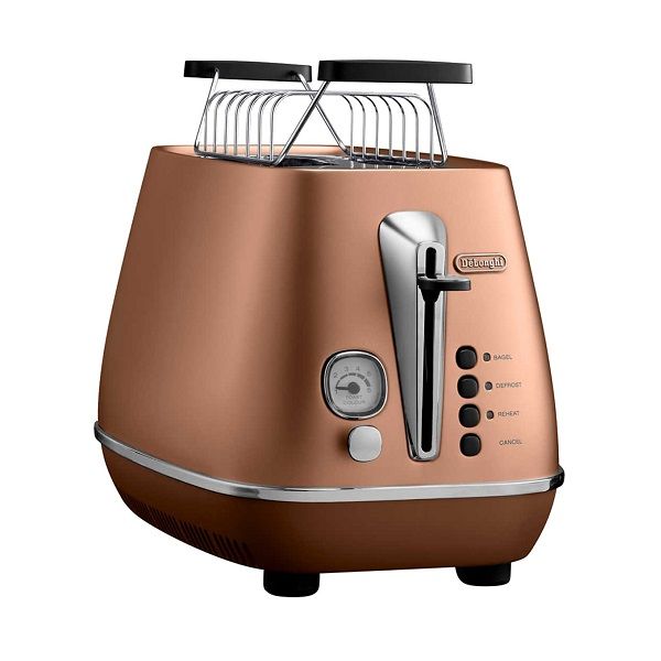 Máy Nướng Bánh Mì Distinta Delonghi 900W CTI 2103.CP - Đồng