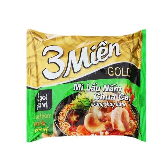 Mì 3 Miền Gold Lẩu Nấm Chua Cay - 75G