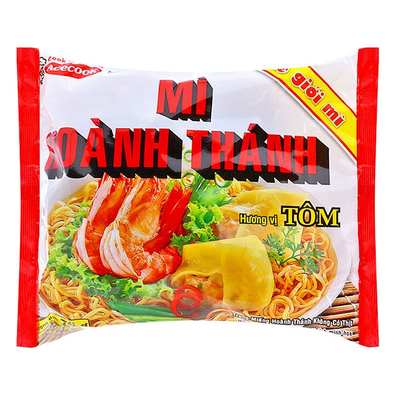 Mì Hoành Thánh Tôm Vina Acecook - Gói 76g (Thế Giới Mì)