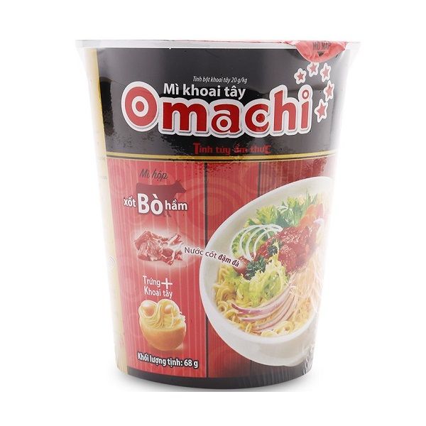 Mì Ly Khoai Tây Omachi Xốt Bò Hầm (68g)