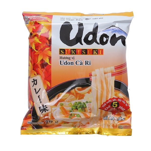 Mì Udon Suki Suki Hương Cà Ri (79g)