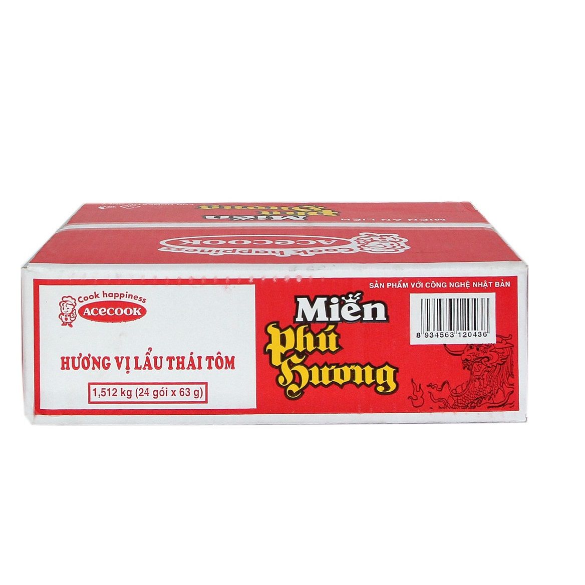Thùng 24 Miến Phú Hương Lẩu Thái Tôm 63g
