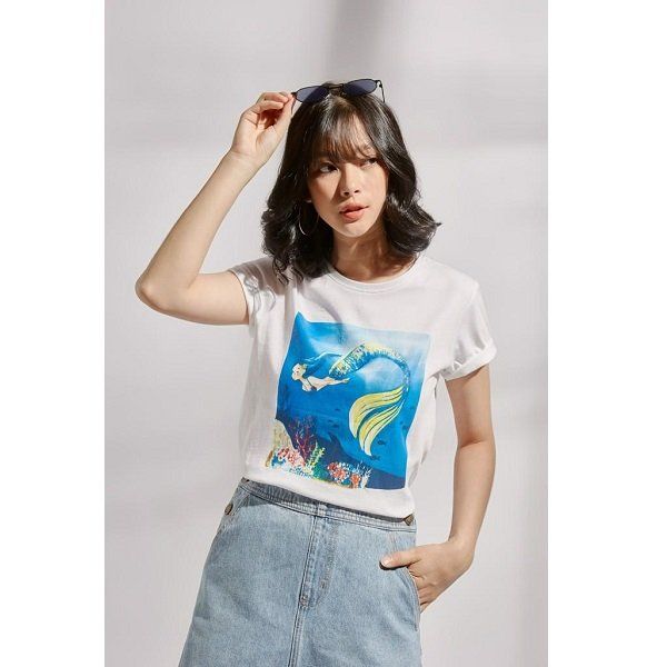 Áo Thun Family Under Sea Trắng Couple TX 4071