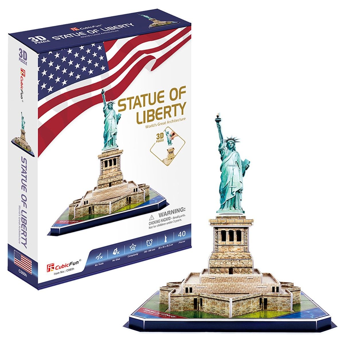 Mô Hình Giấy Tượng Nữ Thần Tự Do (USA)