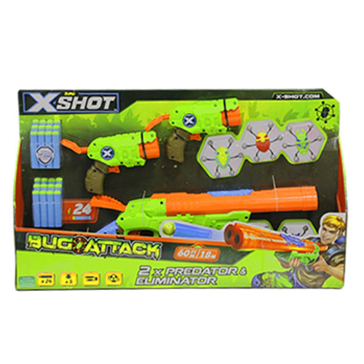 Mô Hình Sưu Tầm Chiến Binh Diệt Bọ X - Shot - 5 Bọ & 24 Phi Tiêu