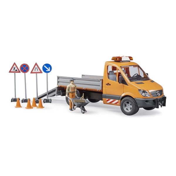 Đồ Chơi Dạng Mô Hình Xe Chuyên Chở Mercedes-benz Trong Đô Thị Với Người Và Bộ Phụ