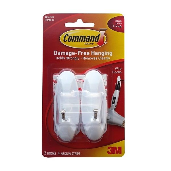 Móc Treo Kim Loại Vỉ 2 - 1.3kg Command 17068