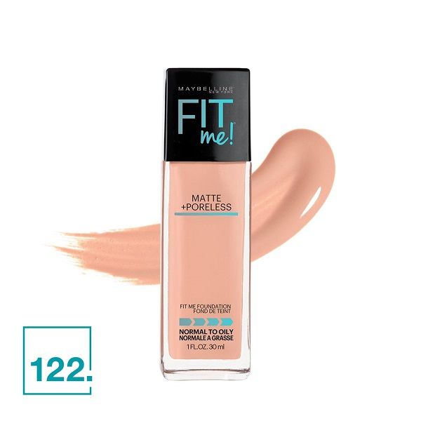 Kem Nền Mịn Lì Maybelline Fit Me Matte + Poreless Foundation 122 Creamy Beige 30ml