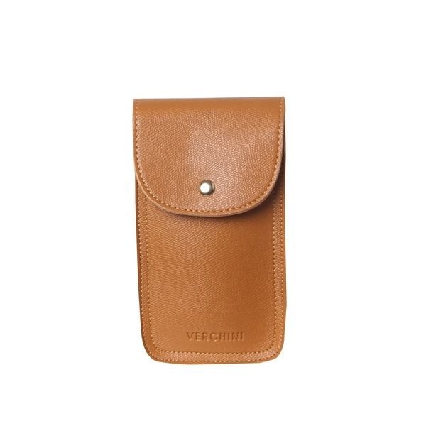 Túi Điện Thoại Nắp Tán Màu Bò Nhạt (Da Rắn) Verchini TFV02 (Store 1001)