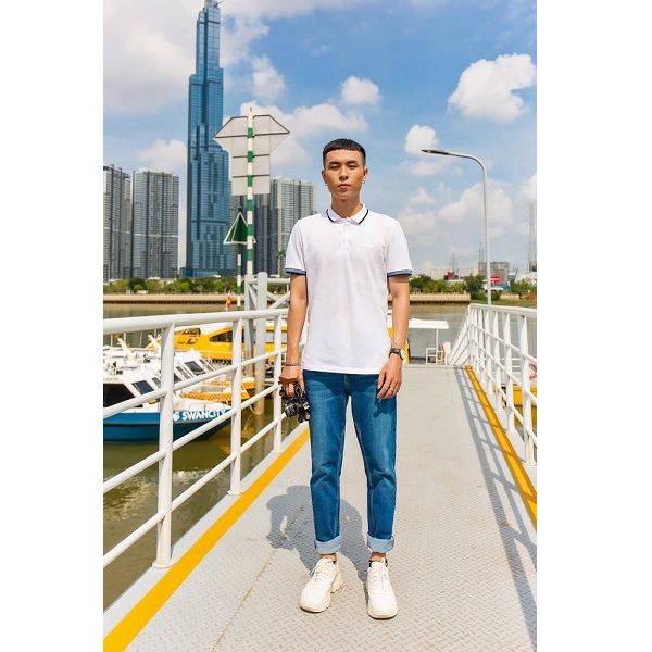 Áo Thun Nam Polo Màu Trắng Couple TX 3015 (Store 5703)