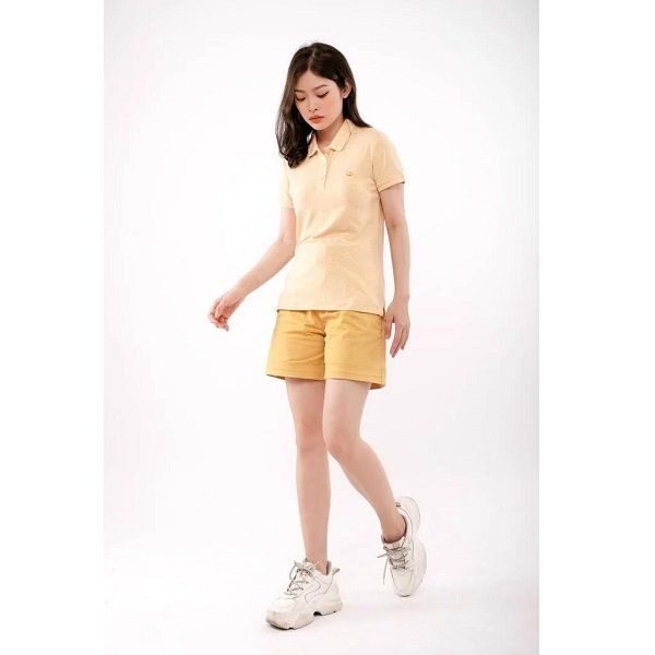 Áo Thun Nữ Polo Basic Vàng Couple TX 4013 (Store 5703)
