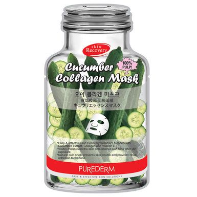 Mặt Nạ Dưỡng Da Purederm Hình Chai Dưa Leo 18g