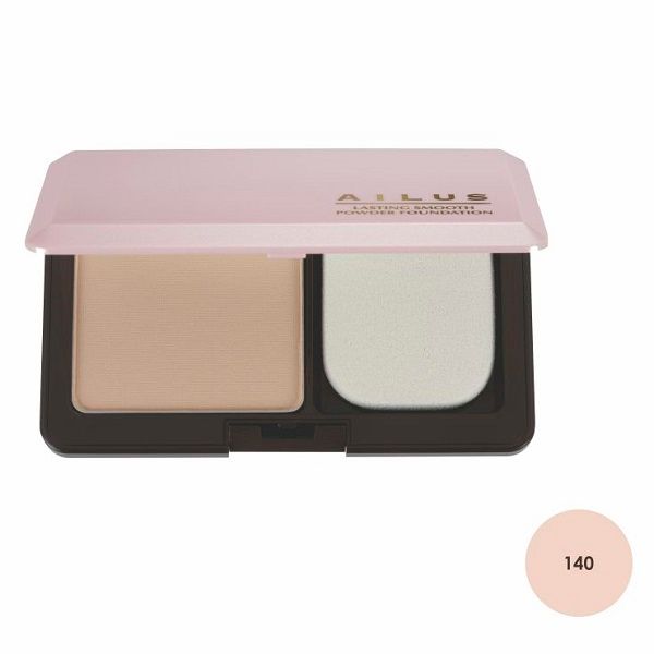 Phấn Nền Trang Điểm Siêu Mịn Lâu Trôi Naris Ailus Lasting Smooth Powder Foundation Số 140 Light Pink Beige 10g