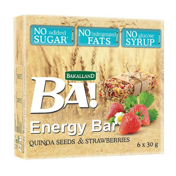 Ngũ Cốc Thanh Bakalland - Hạt Diêm Mạch & Dâu Tây (180g)