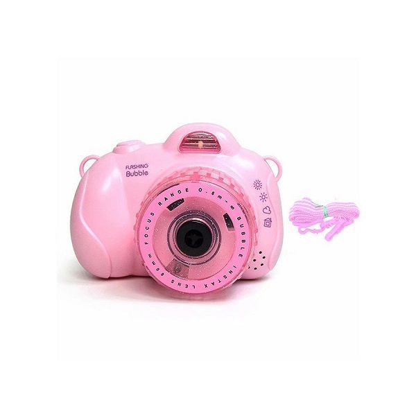 Đồ Chơi Máy Chụp Hình Bong Bóng Đèn Flash Clever Hippo Toy - Hồng 8687/PK