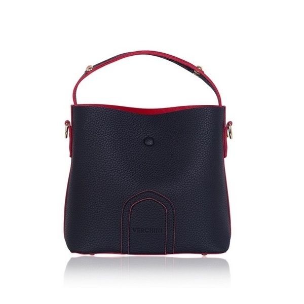 Túi 1 Quai Xẻ Rãnh 3 Ngăn Mini Màu Đen Verchini TFV05 (Store 1001)