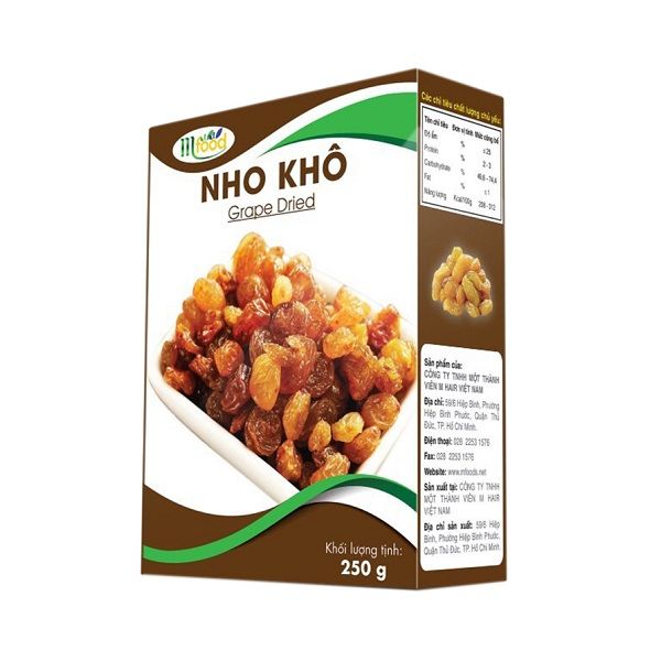Nho Khô Nhập Khẩu Mỹ MFood 250g