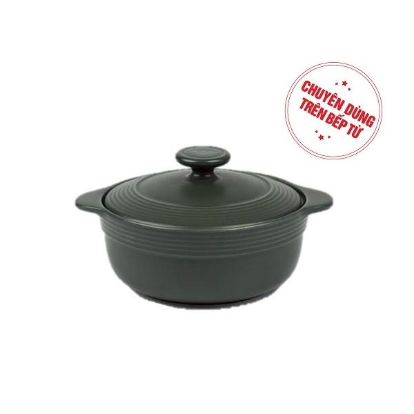 Nồi Dưỡng Sinh Hai Quai 0.65 Lít + Nắp Minh Long Healthycook (Bếp Từ)