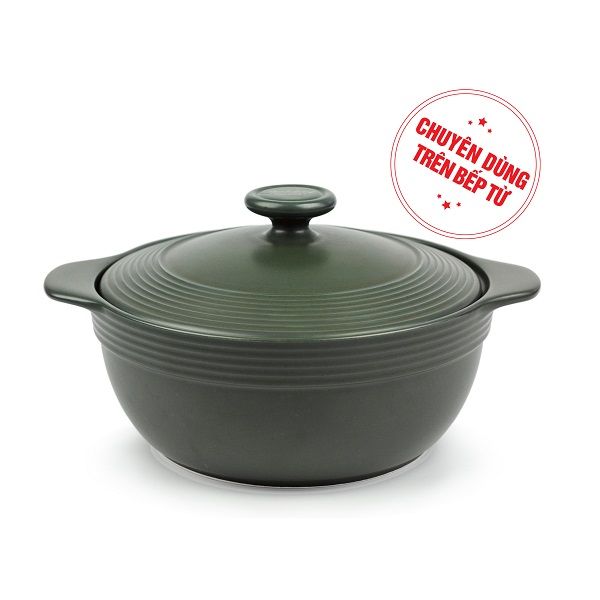 Nồi Dưỡng Sinh Hai Quai 1.9 Lít + Nắp Minh Long Healthycook (Bếp Từ)
