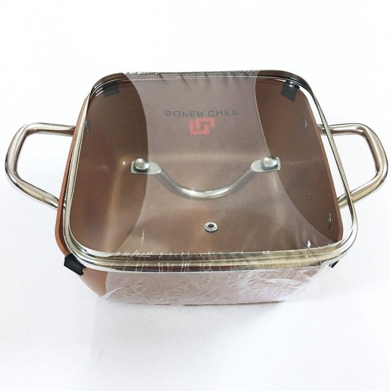 Nồi Super Chef Vuông Tráng Men Từ 24cm SC-G2024C