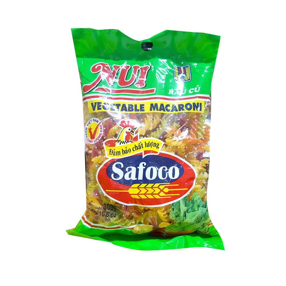 Nui Xoắn Rau Củ Safoco - Gói 300g