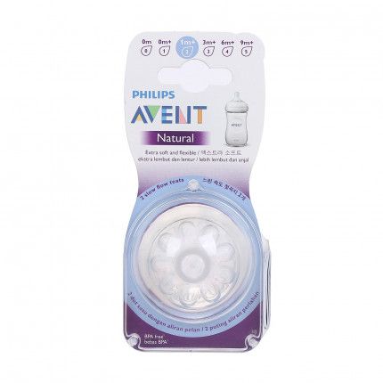 Núm Ty Silicone 2 Lỗ SCF652.23 Vỉ Đôi