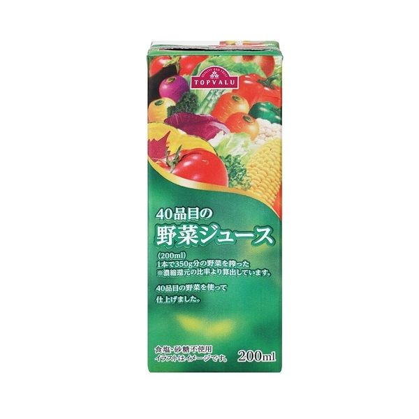 Nước Ép Rau 40 Loại Topvalu (200ml)