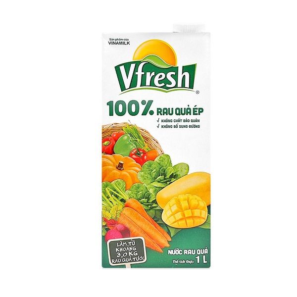 Nước Ép Rau Quả VFresh - Hộp 1L