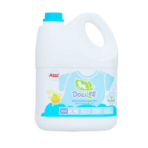 Nước Giặt Xả Quần Áo Em Bé Docilee 2in1 Xanh 3000ml