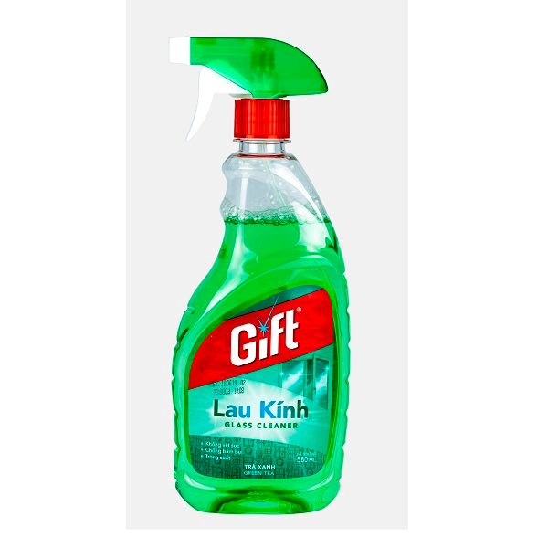 Nước Lau Kính Gift Hương Trà Xanh 580ml