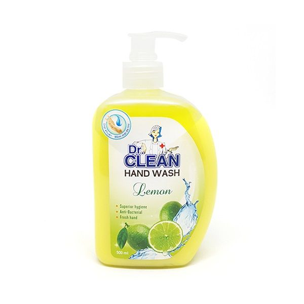 Nước Rửa Tay Dr. Clean Hương Chanh - Chai 500ml