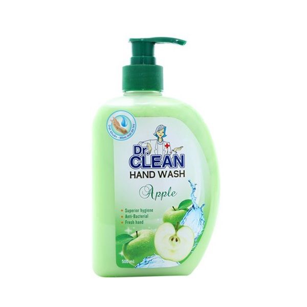 Nước Rửa Tay Dr. Clean Hương Táo - Chai 500ml