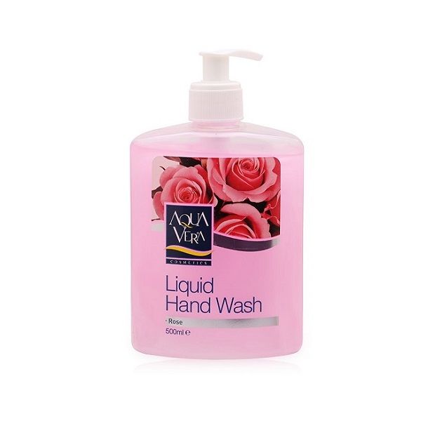 Nước Rửa Tay Dùng Nước Aquavera Hoa Hồng 500ml